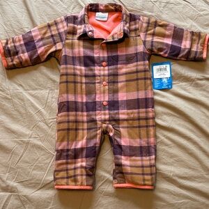 Columbia Fleece-lined baby onesie